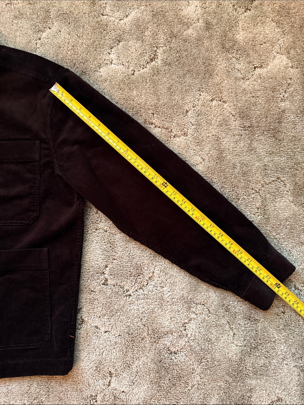 The Normal Brand Men's Dark Brown Corduroy Chore Coat Medium NWT - Picture 7 of 9